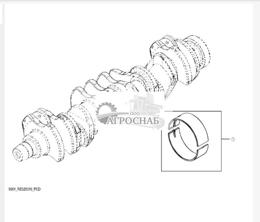 9901 Комплект коренных подшипников 